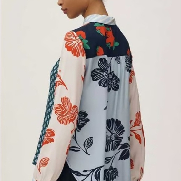 Maeve Anthropology Paz Button Down Blouse - Picture 5 of 5